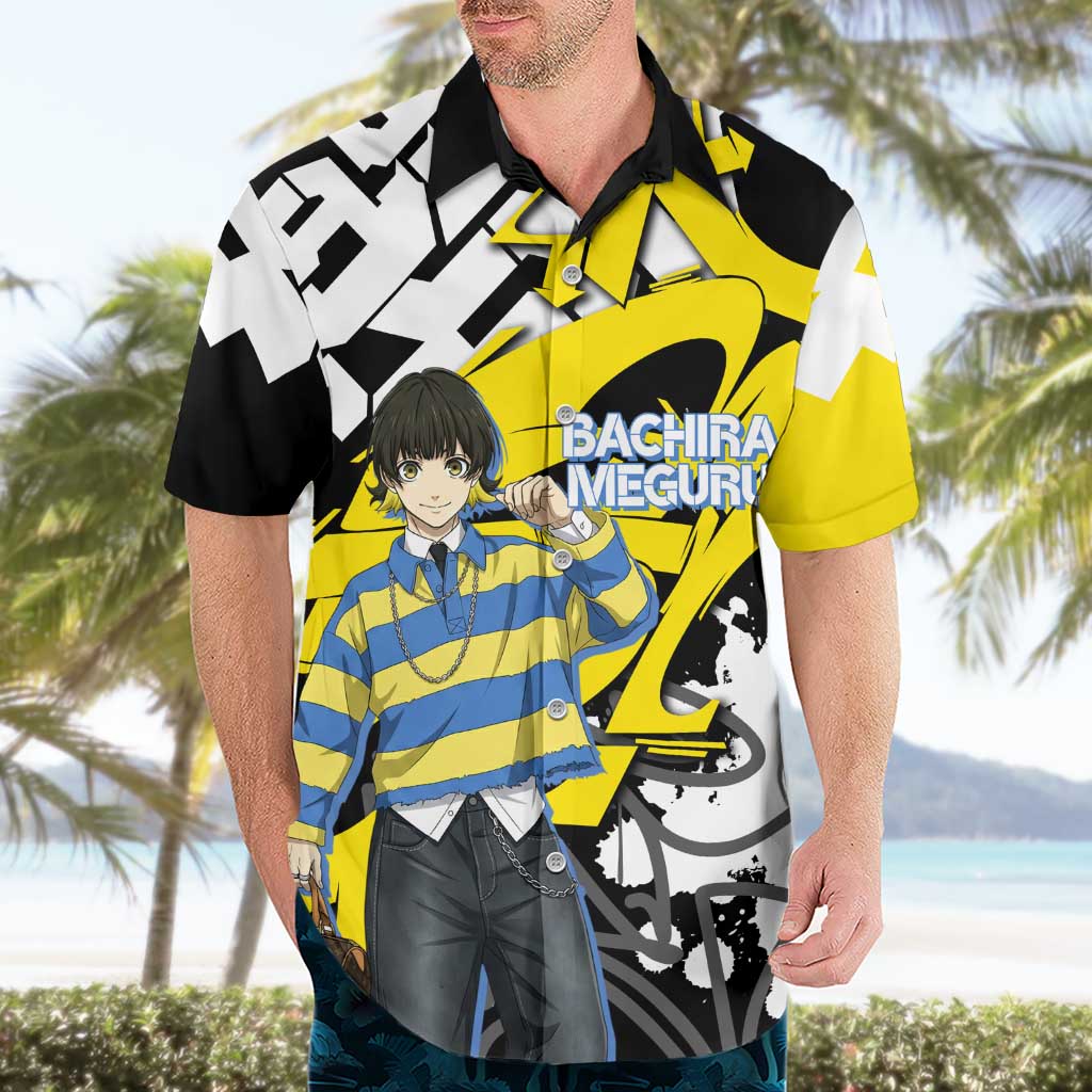 Bachira Meguru Blue Lock Hawaiian Shirt Graffiti Street Anime Style