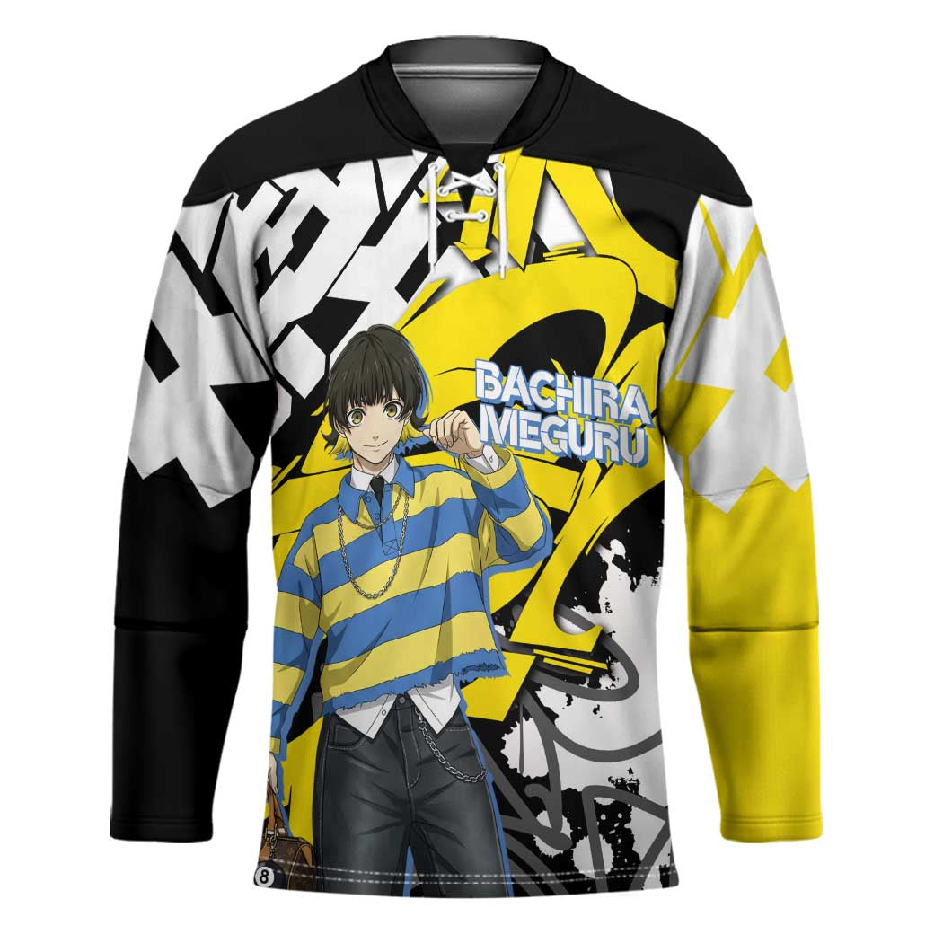 Bachira Meguru Blue Lock Hockey Jersey Graffiti Street Anime Style