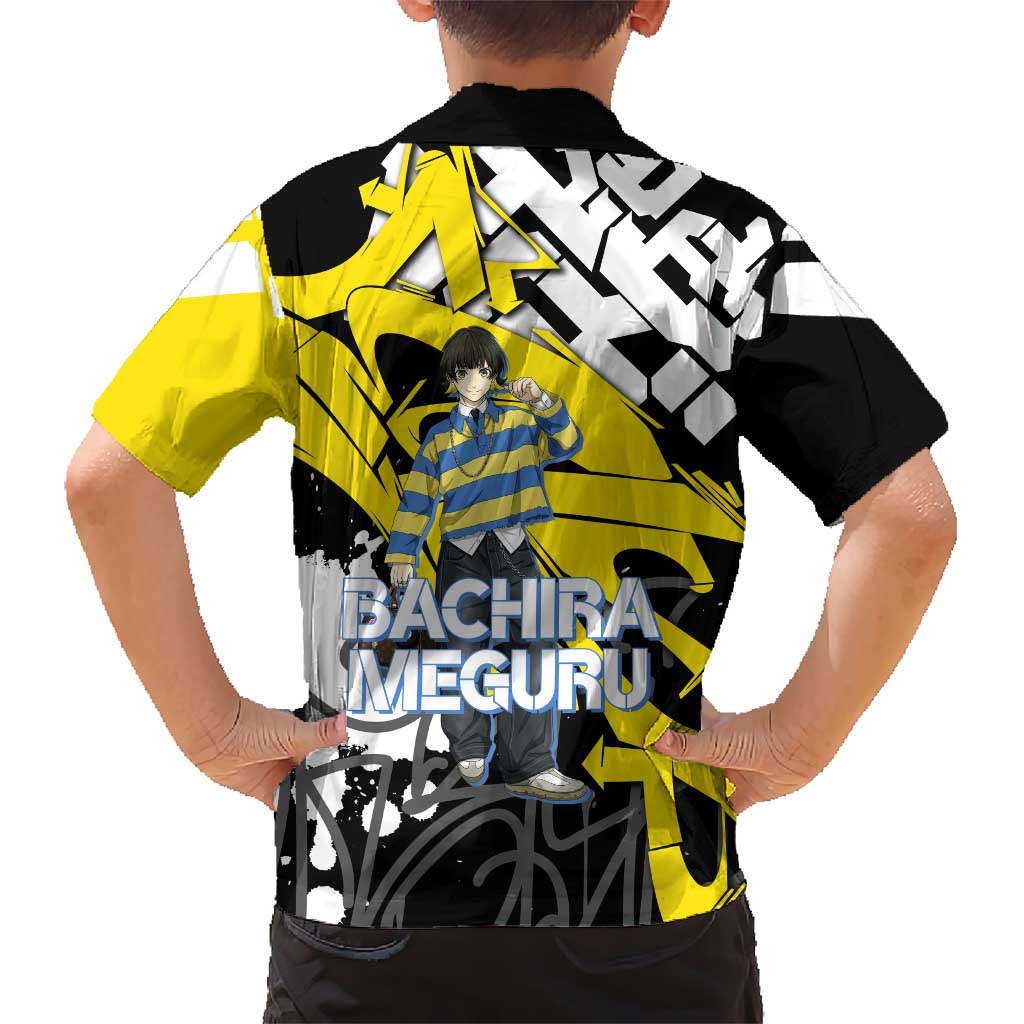 Bachira Meguru Blue Lock Kid Hawaiian Shirt Graffiti Street Anime Style