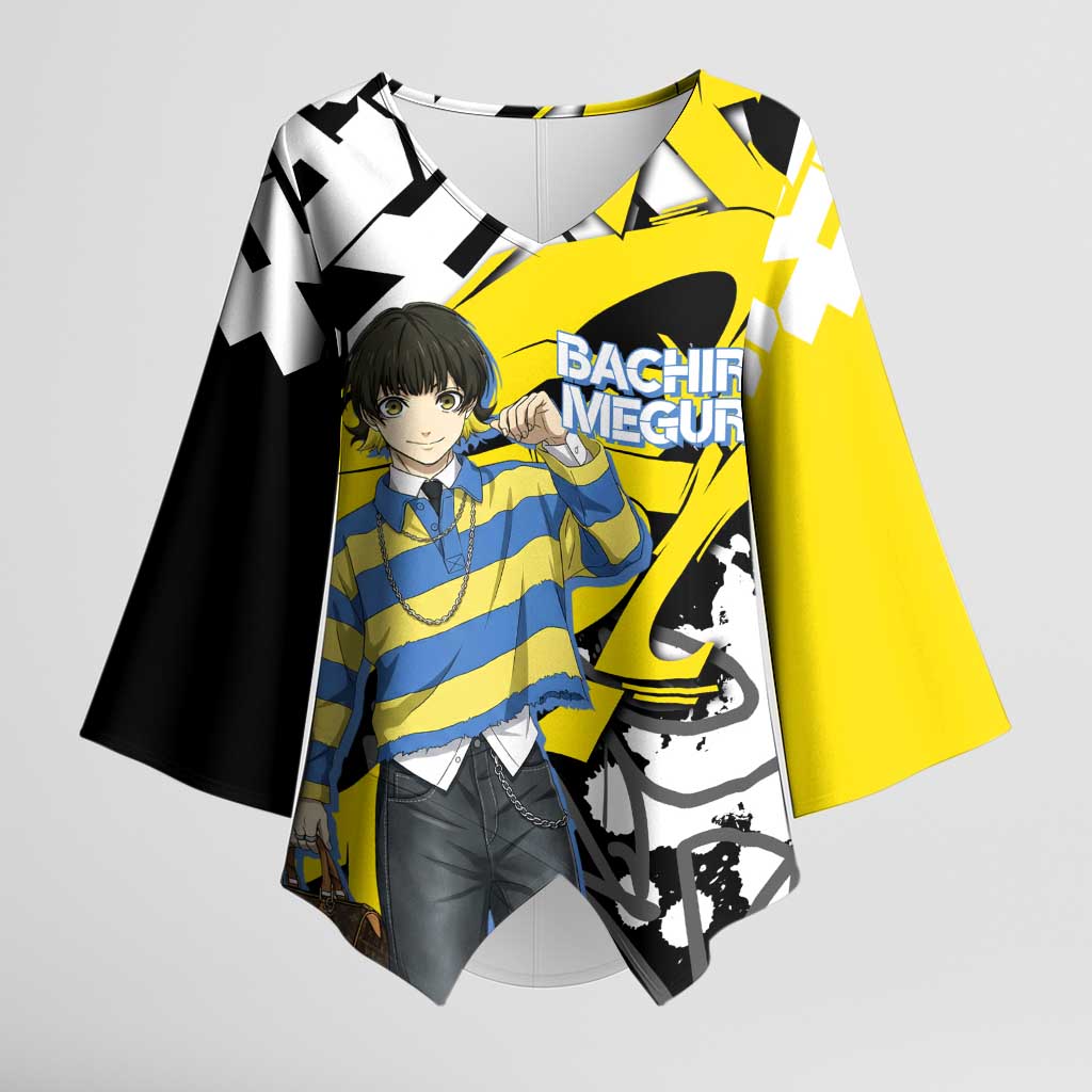 Bachira Meguru Blue Lock Kimono Sleeve Blouse Graffiti Street Anime Style