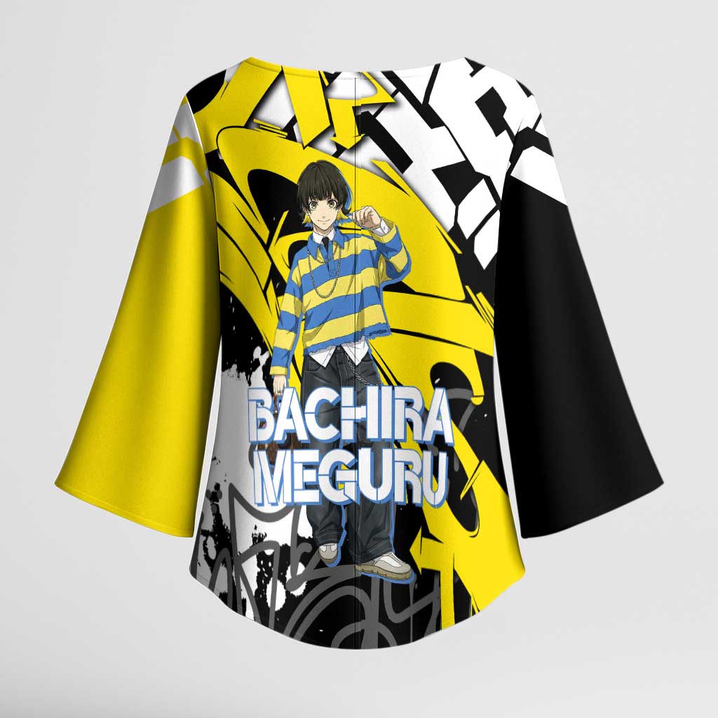 Bachira Meguru Blue Lock Kimono Sleeve Blouse Graffiti Street Anime Style