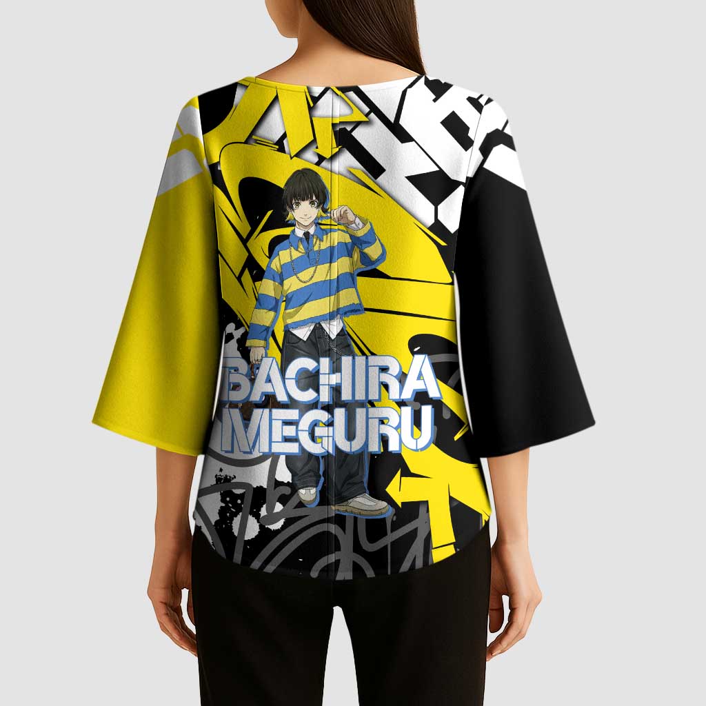Bachira Meguru Blue Lock Kimono Sleeve Blouse Graffiti Street Anime Style