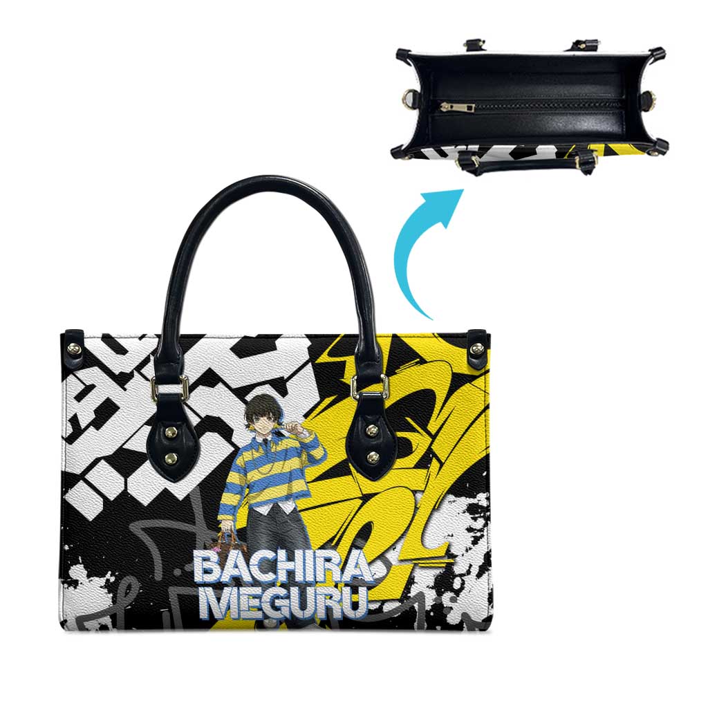 Bachira Meguru Blue Lock Leather Bag Graffiti Street Anime Style