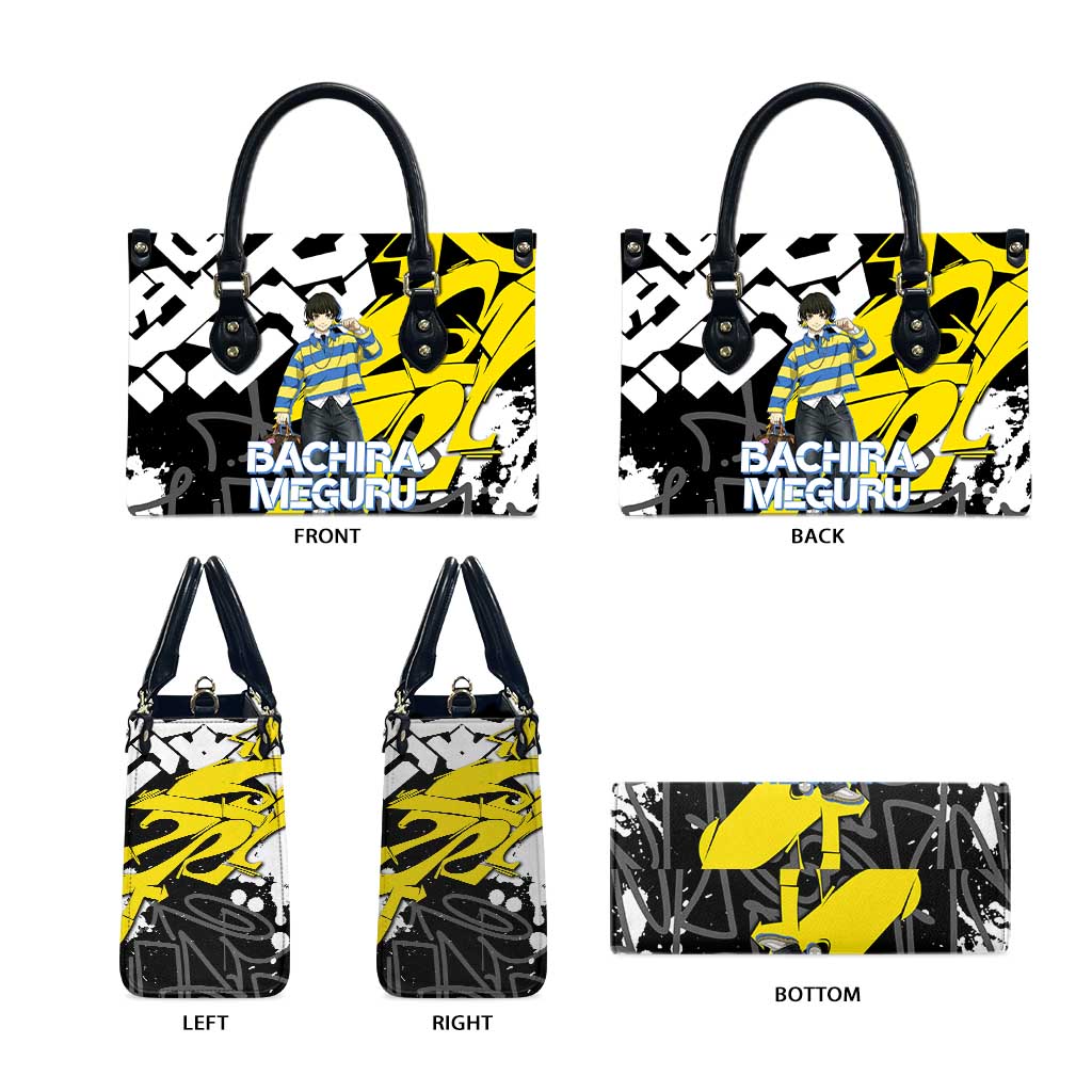 Bachira Meguru Blue Lock Leather Bag Graffiti Street Anime Style