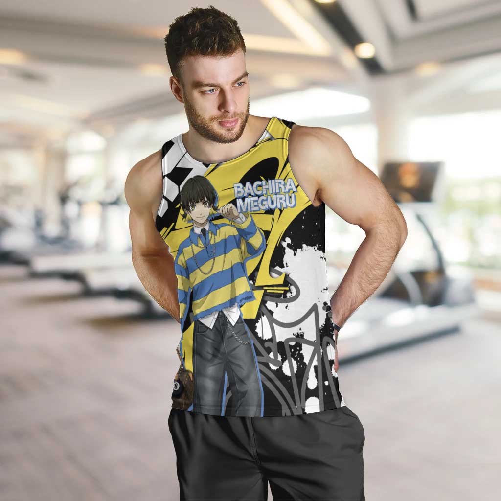 Bachira Meguru Blue Lock Men Tank Top Graffiti Street Anime Style