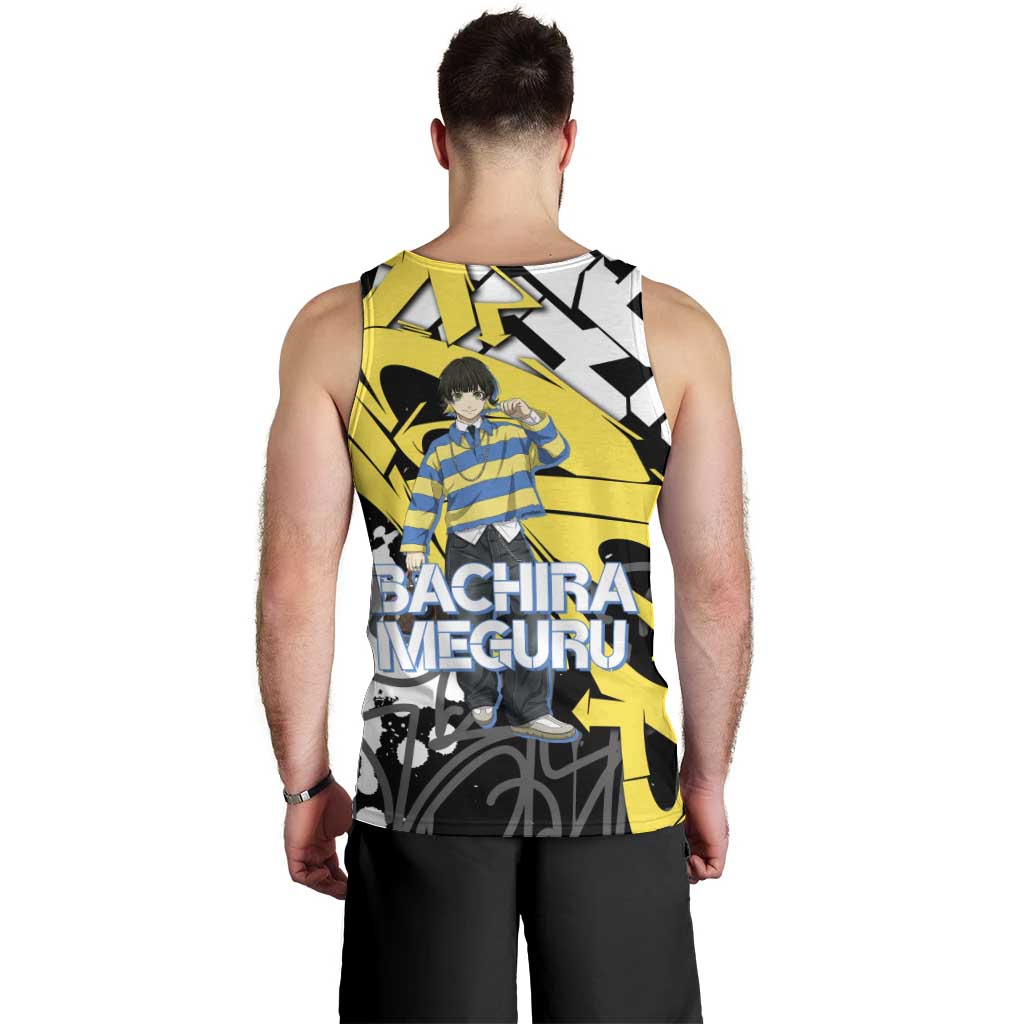 Bachira Meguru Blue Lock Men Tank Top Graffiti Street Anime Style