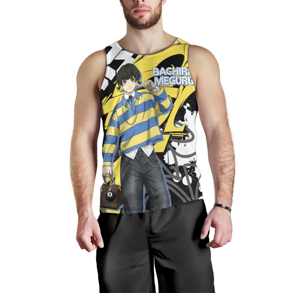 Bachira Meguru Blue Lock Men Tank Top Graffiti Street Anime Style