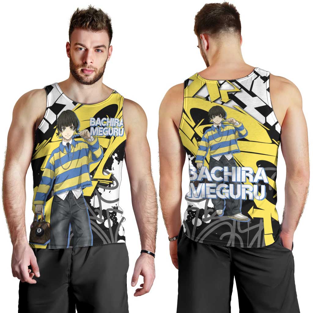 Bachira Meguru Blue Lock Men Tank Top Graffiti Street Anime Style