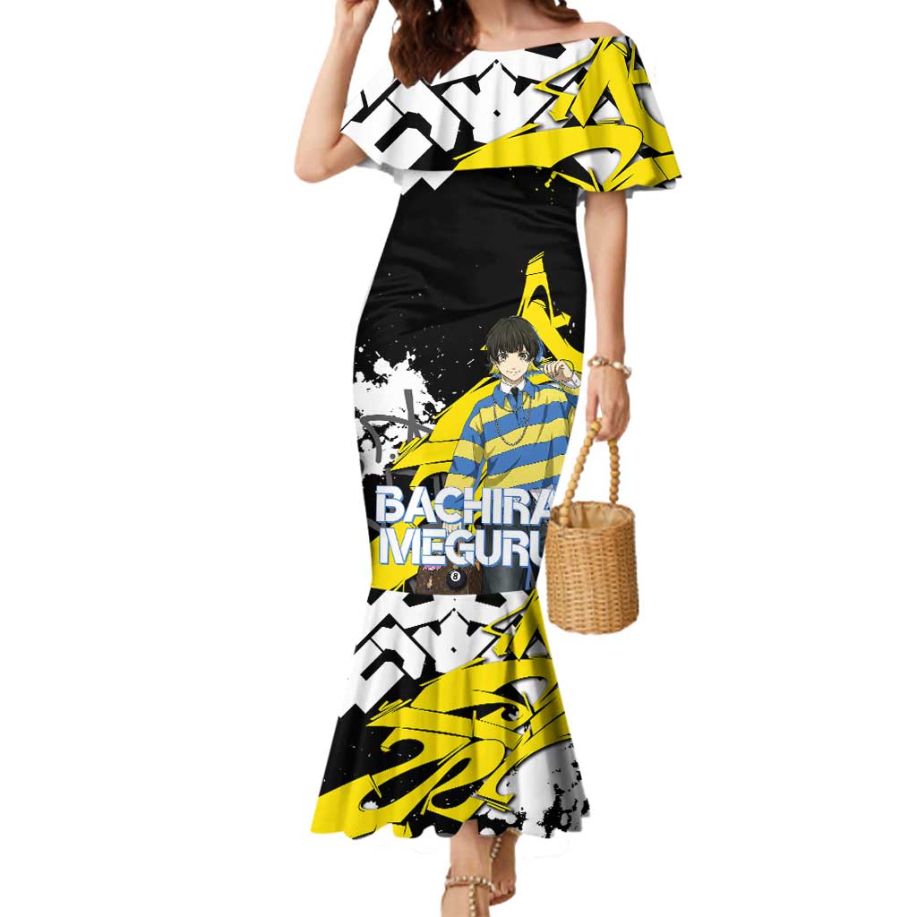 Bachira Meguru Blue Lock Mermaid Dress Graffiti Street Anime Style