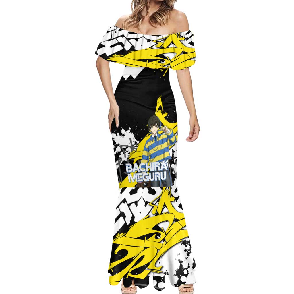 Bachira Meguru Blue Lock Mermaid Dress Graffiti Street Anime Style
