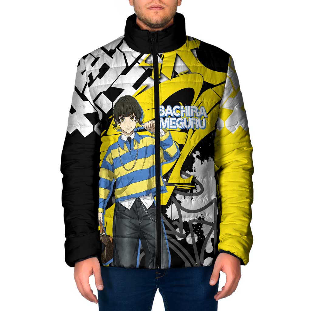 Bachira Meguru Blue Lock Padded Jacket Graffiti Street Anime Style