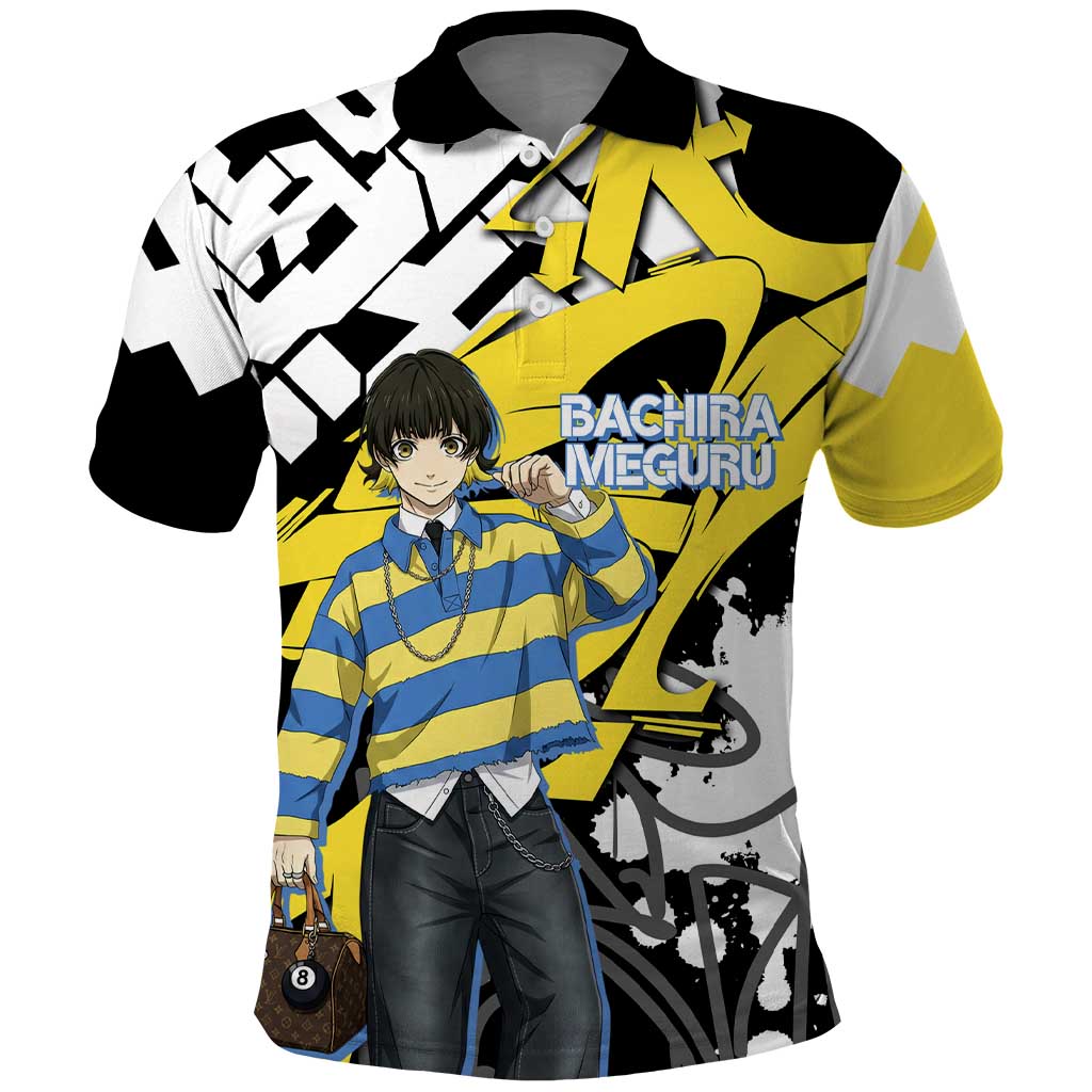 Bachira Meguru Blue Lock Polo Shirt Graffiti Street Anime Style