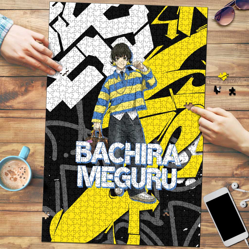 Bachira Meguru Blue Lock Puzzle Graffiti Street Anime Style