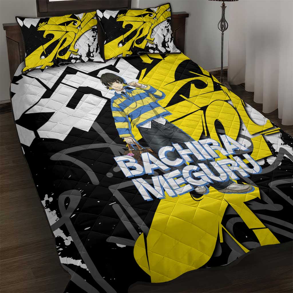 Bachira Meguru Blue Lock Quilt Bed Set Graffiti Street Anime Style