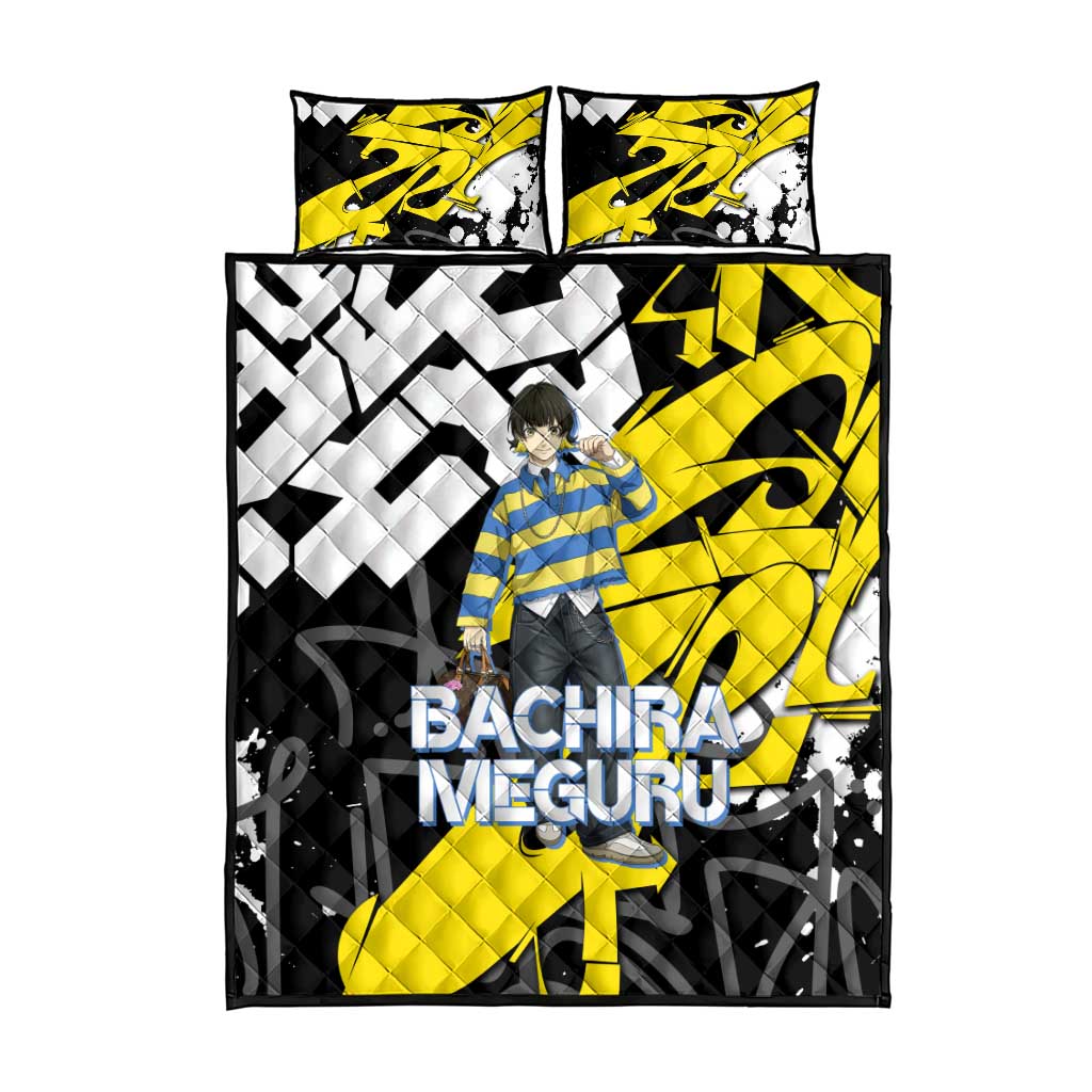 Bachira Meguru Blue Lock Quilt Bed Set Graffiti Street Anime Style