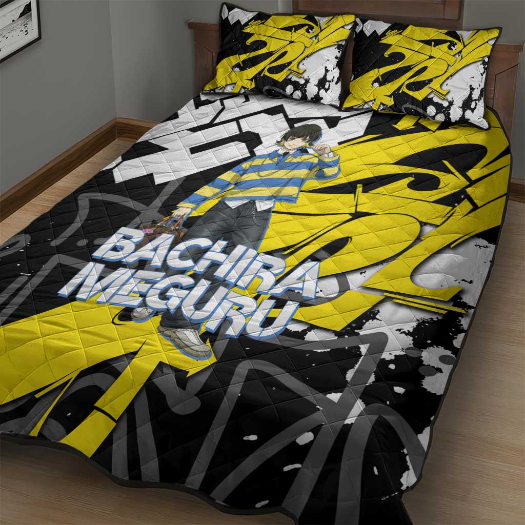 Bachira Meguru Blue Lock Quilt Bed Set Graffiti Street Anime Style