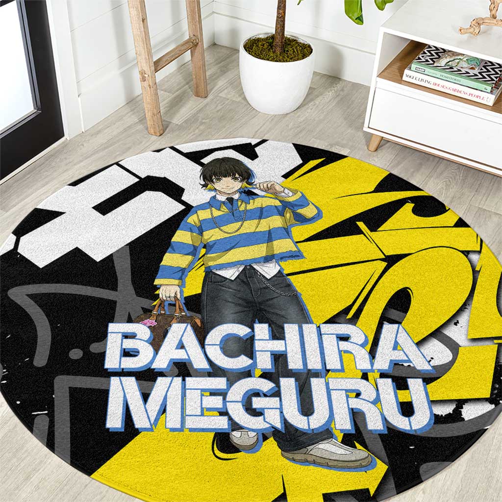 Bachira Meguru Blue Lock Round Carpet Graffiti Street Anime Style