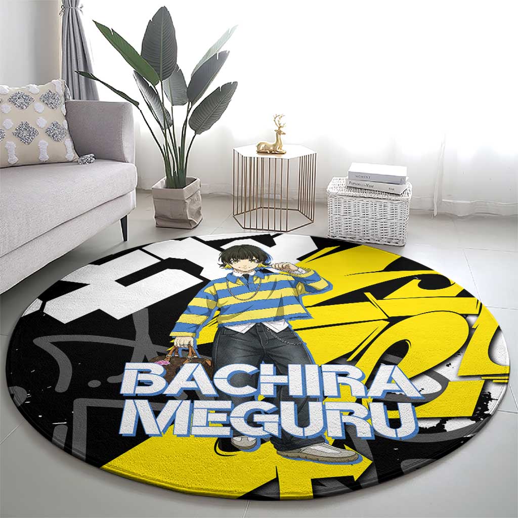 Bachira Meguru Blue Lock Round Carpet Graffiti Street Anime Style