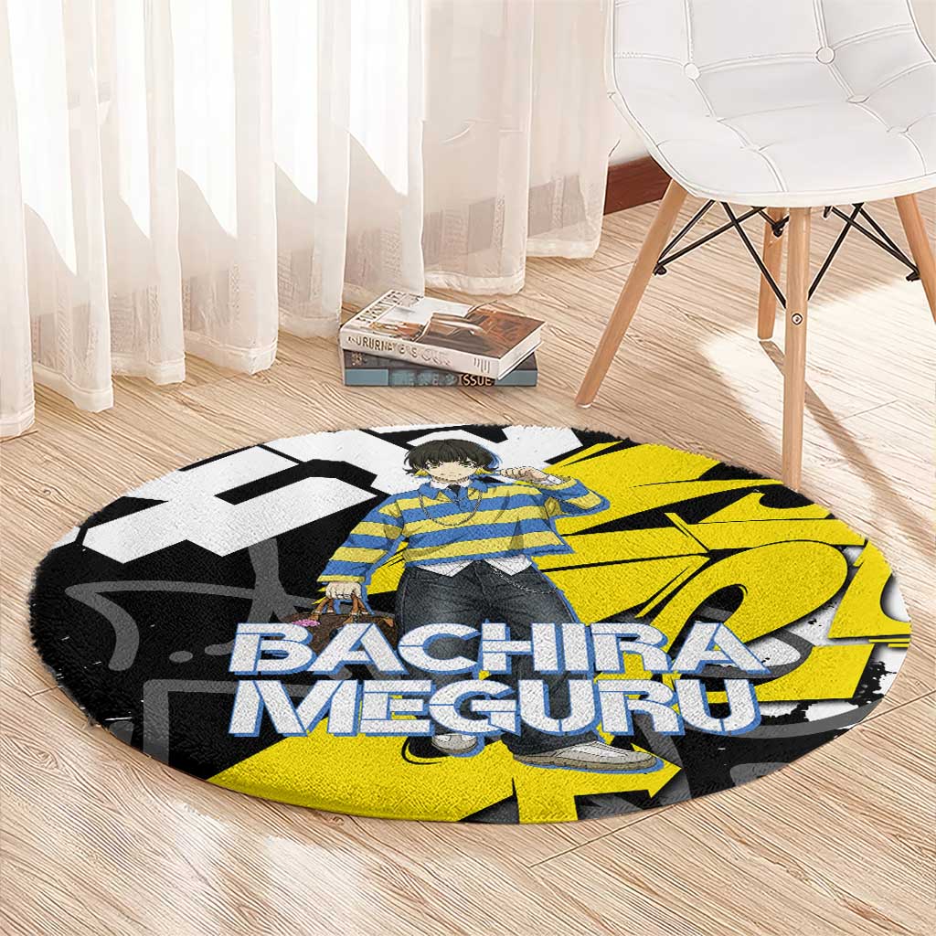 Bachira Meguru Blue Lock Round Carpet Graffiti Street Anime Style