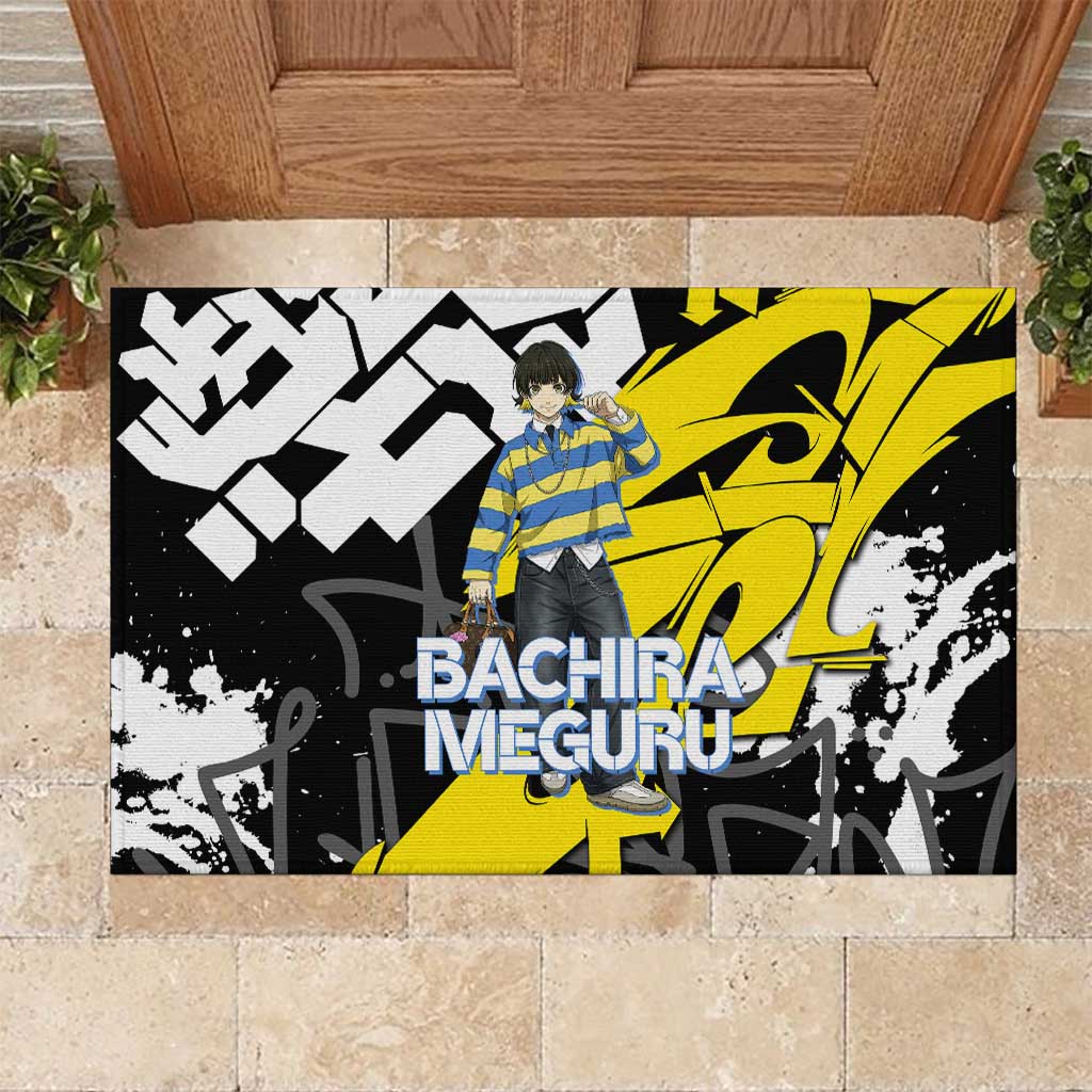 Bachira Meguru Blue Lock Rubber Doormat Graffiti Street Anime Style