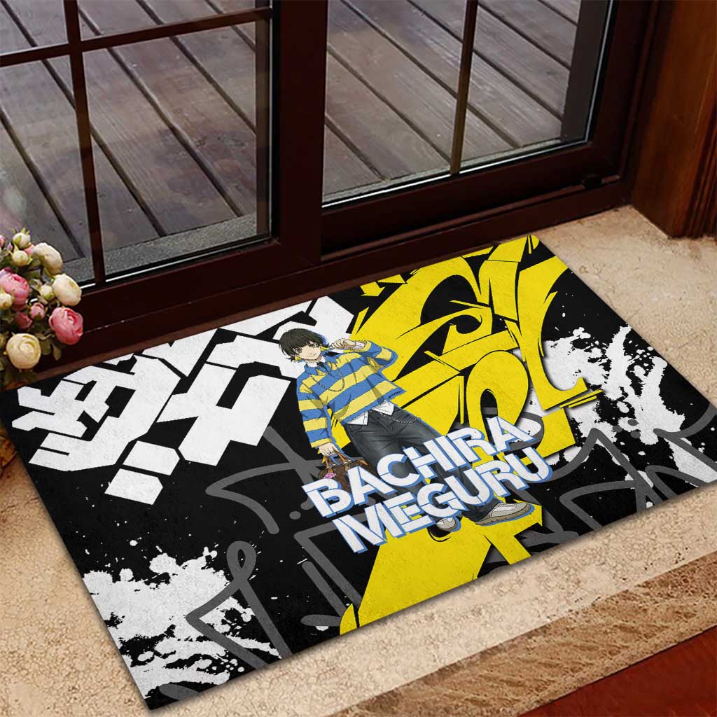 Bachira Meguru Blue Lock Rubber Doormat Graffiti Street Anime Style