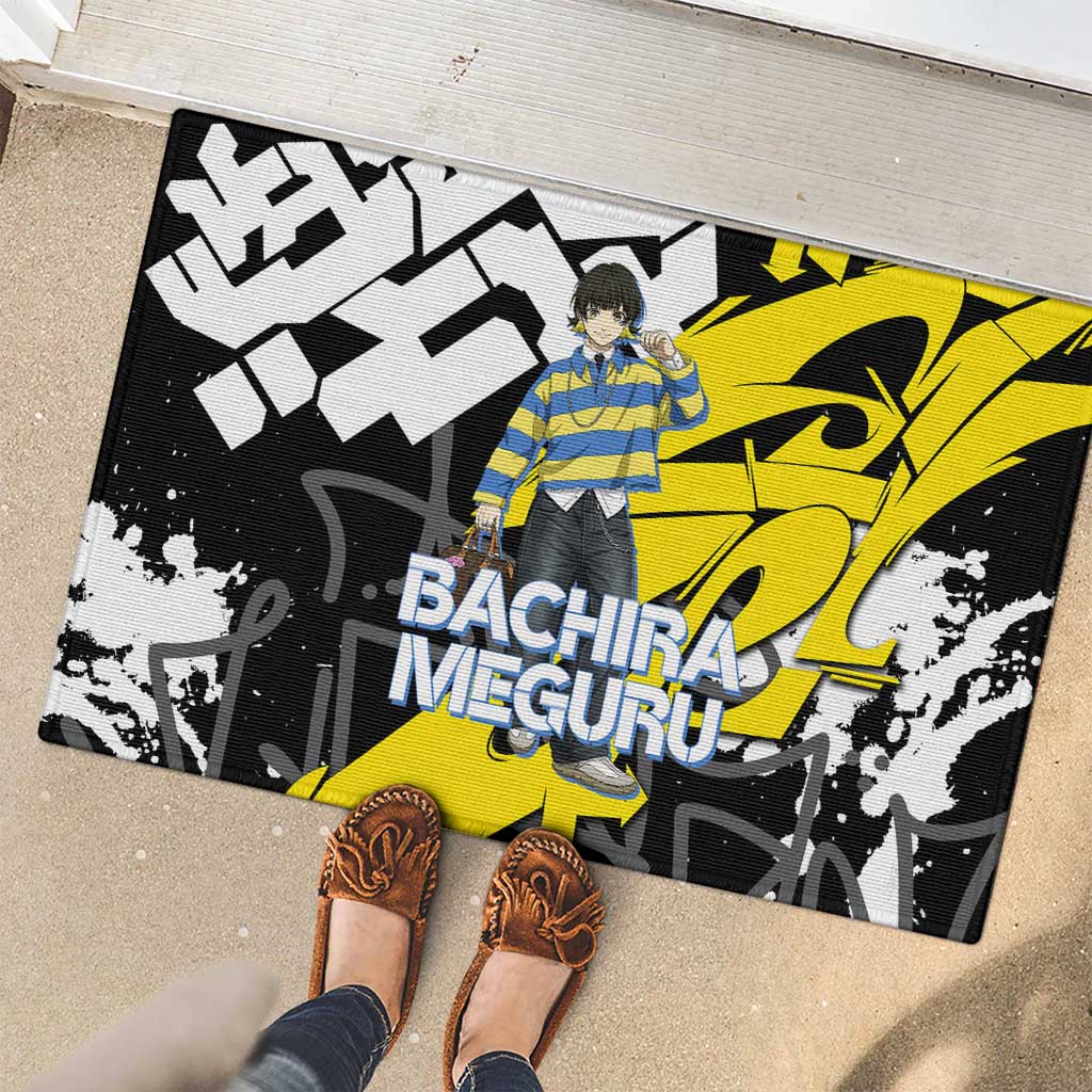 Bachira Meguru Blue Lock Rubber Doormat Graffiti Street Anime Style