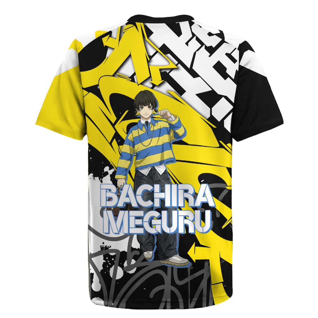 Bachira Meguru Blue Lock Rugby Jersey Graffiti Street Anime Style