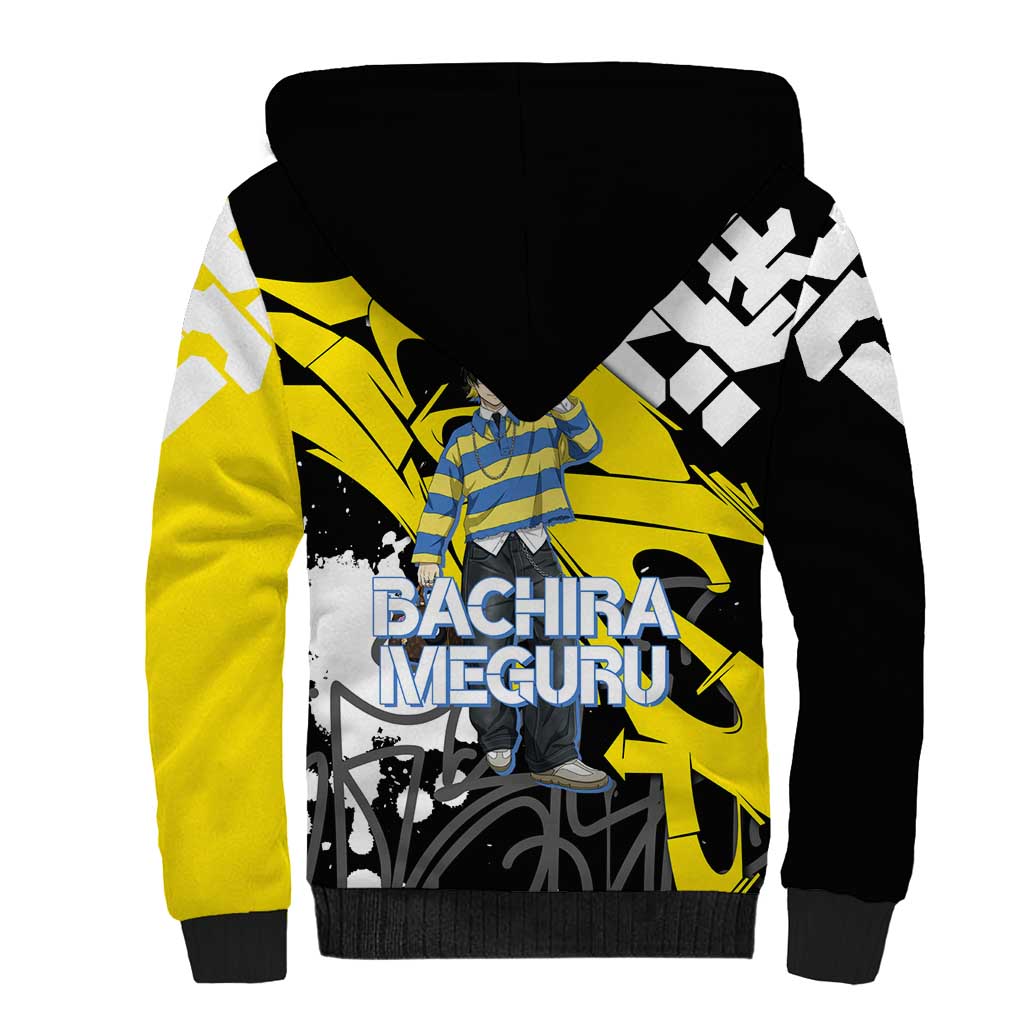Bachira Meguru Blue Lock Sherpa Hoodie Graffiti Street Anime Style