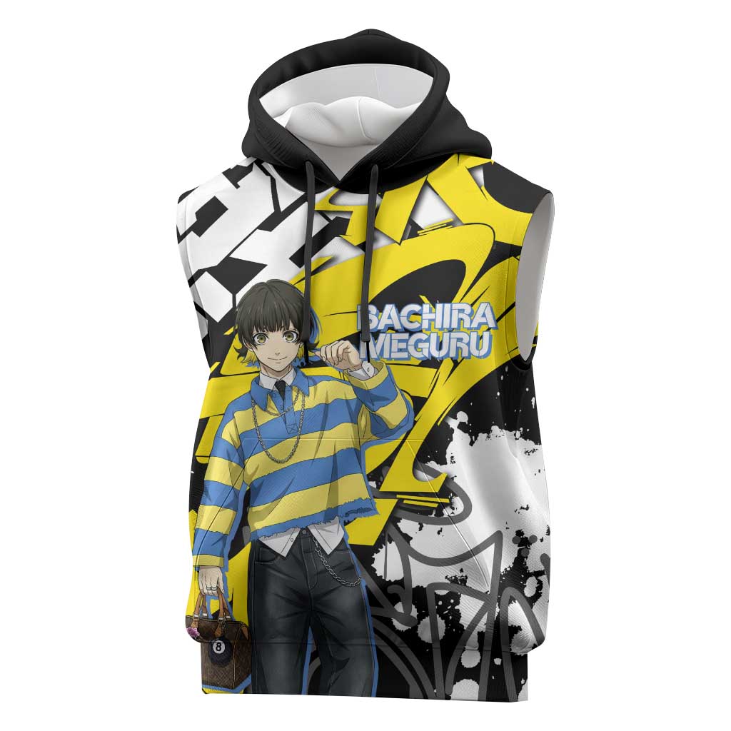 Bachira Meguru Blue Lock Sleeveless Hoodie Graffiti Street Anime Style
