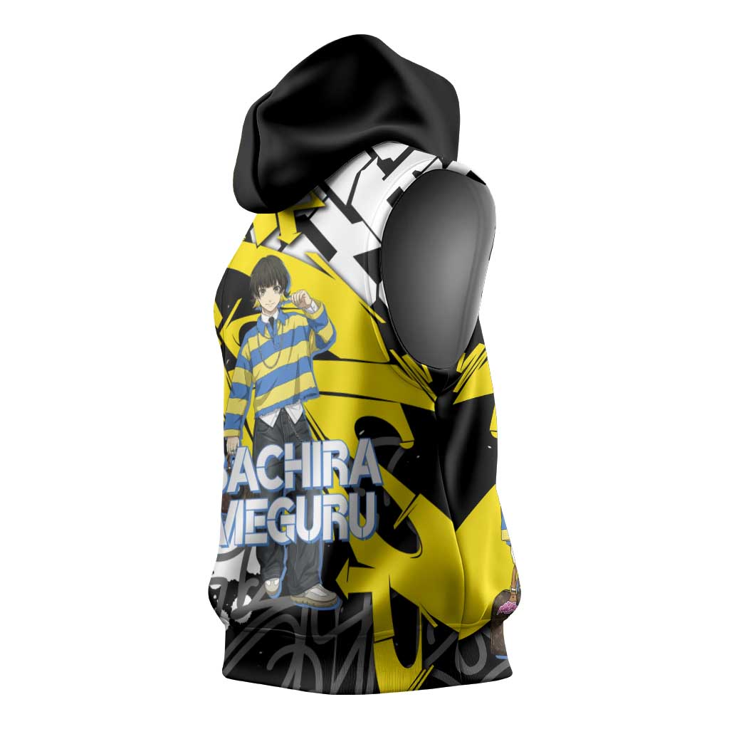 Bachira Meguru Blue Lock Sleeveless Hoodie Graffiti Street Anime Style