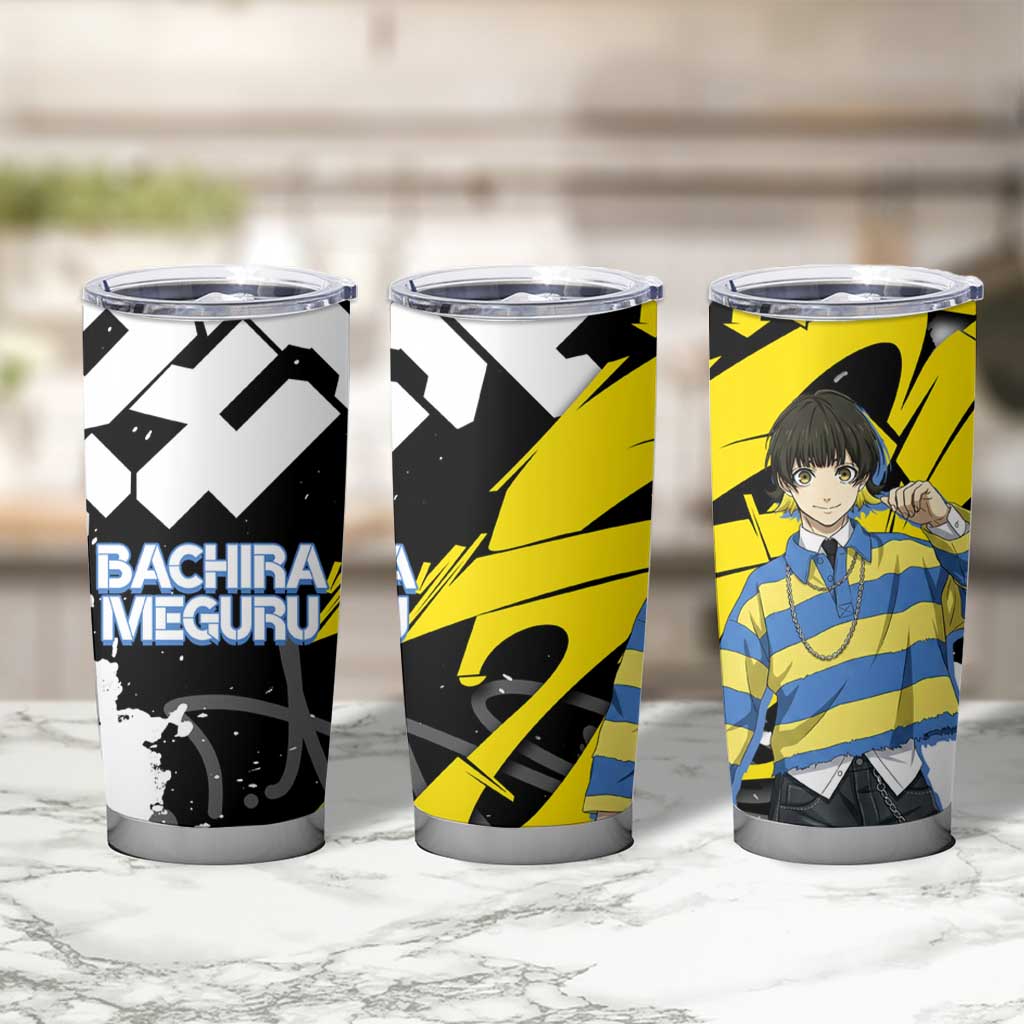 Bachira Meguru Blue Lock Tumbler Cup Graffiti Street Anime Style