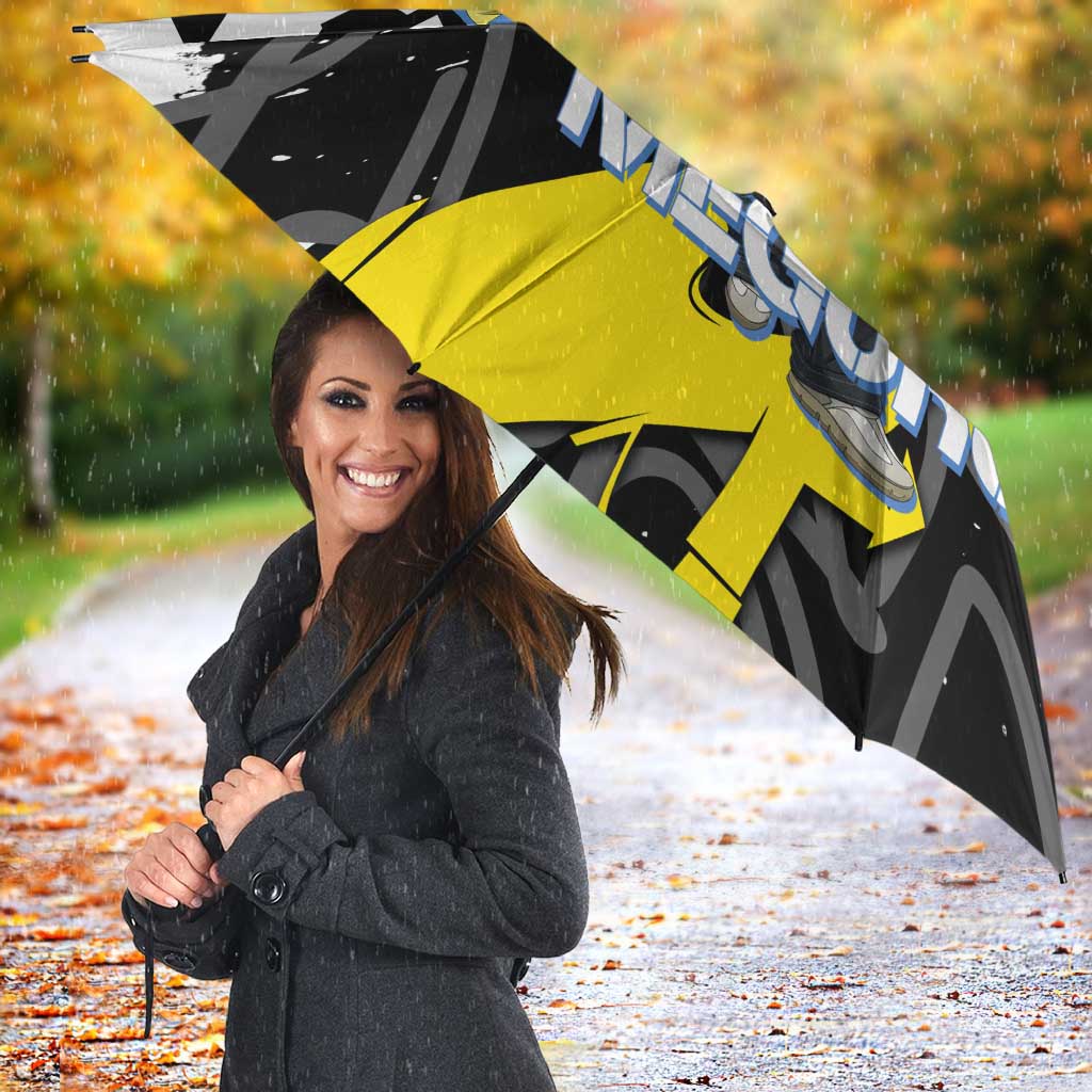Bachira Meguru Blue Lock Umbrella Graffiti Street Anime Style