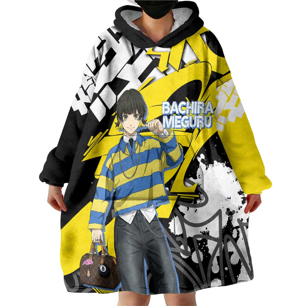 Bachira Meguru Blue Lock Wearable Blanket Hoodie Graffiti Street Anime Style