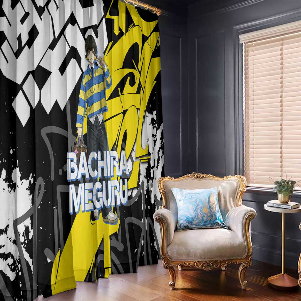 Bachira Meguru Blue Lock Window Curtain Graffiti Street Anime Style