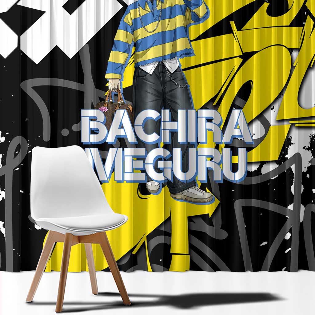 Bachira Meguru Blue Lock Window Curtain Graffiti Street Anime Style