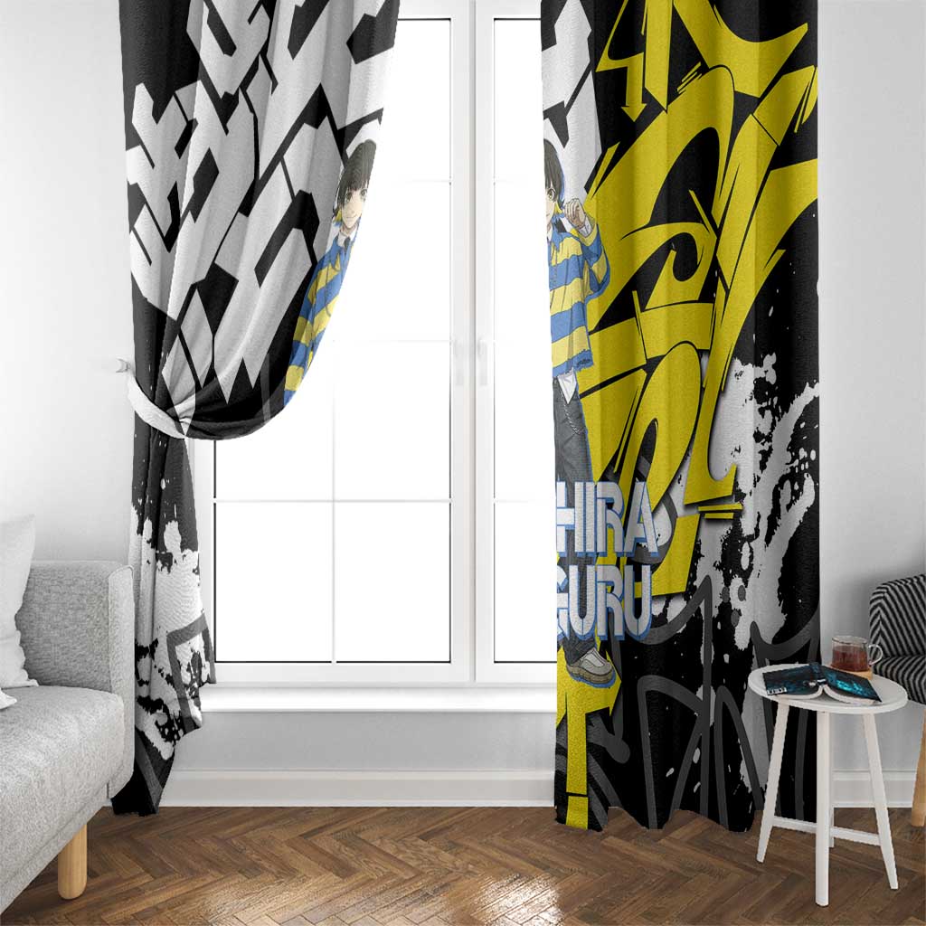 Bachira Meguru Blue Lock Window Curtain Graffiti Street Anime Style