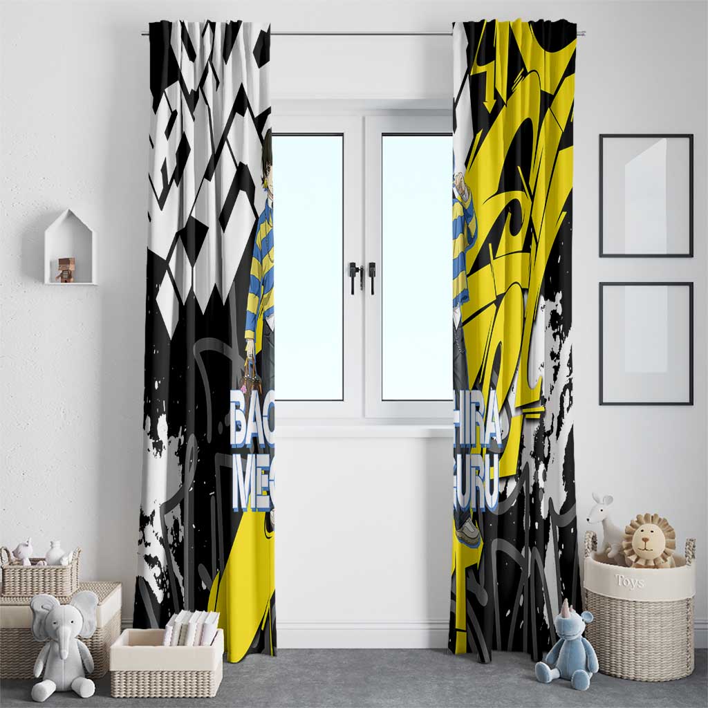 Bachira Meguru Blue Lock Window Curtain Graffiti Street Anime Style