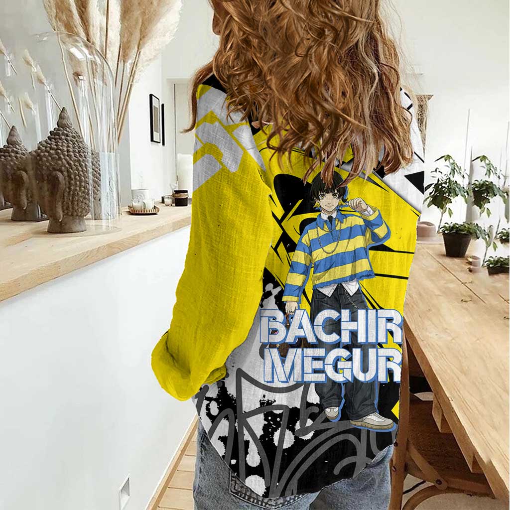 Bachira Meguru Blue Lock Women Casual Shirt Graffiti Street Anime Style