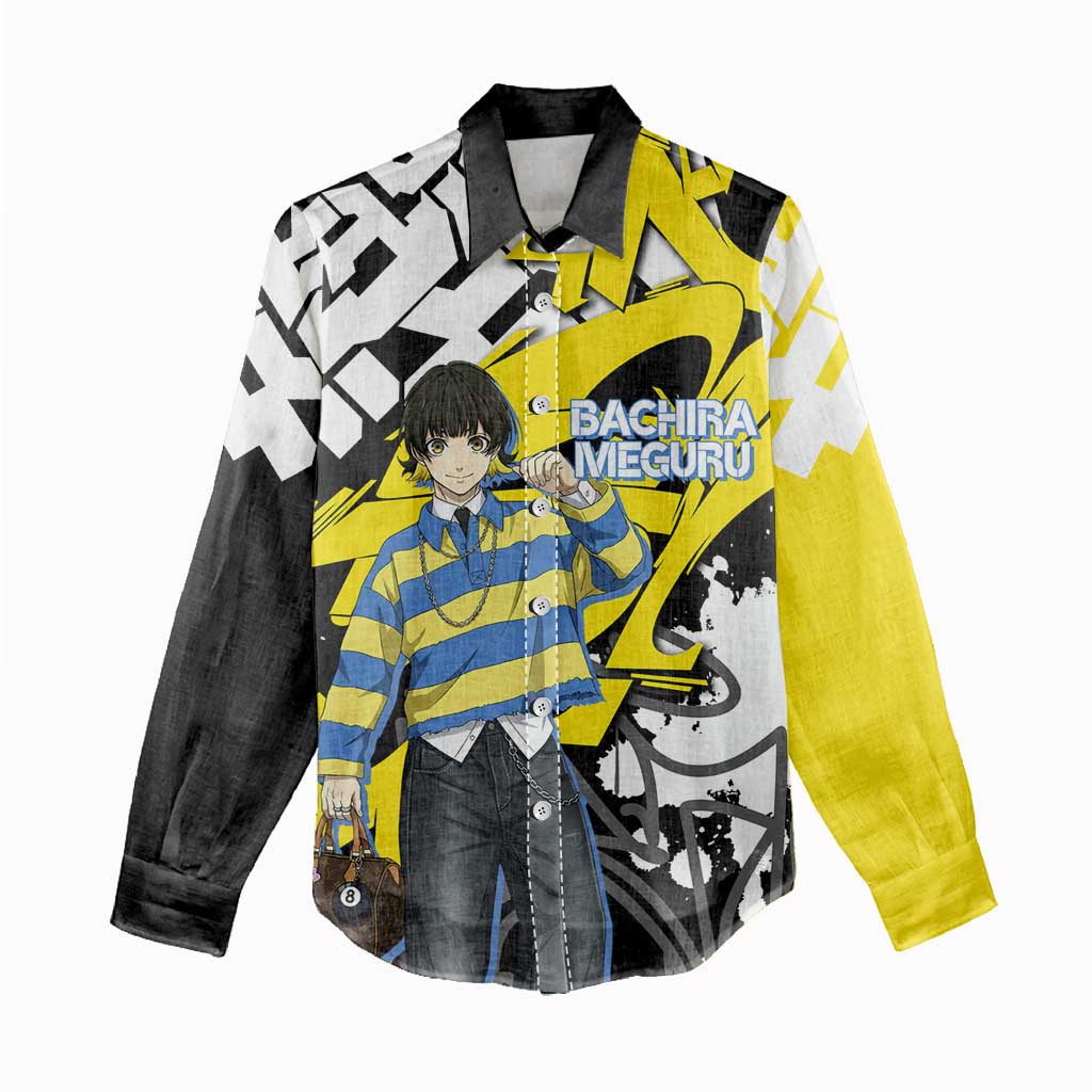 Bachira Meguru Blue Lock Women Casual Shirt Graffiti Street Anime Style
