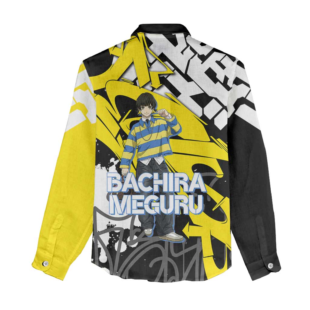Bachira Meguru Blue Lock Women Casual Shirt Graffiti Street Anime Style