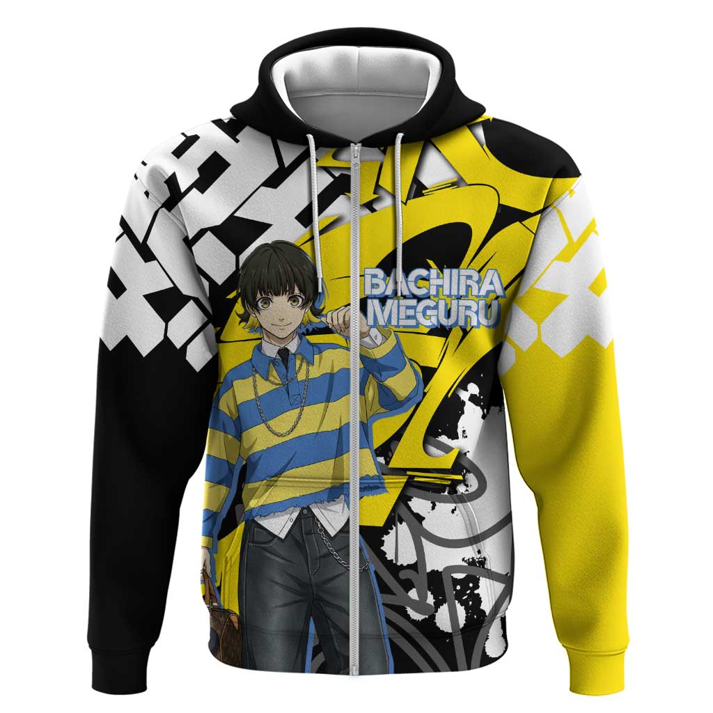 Bachira Meguru Blue Lock Zip Hoodie Graffiti Street Anime Style