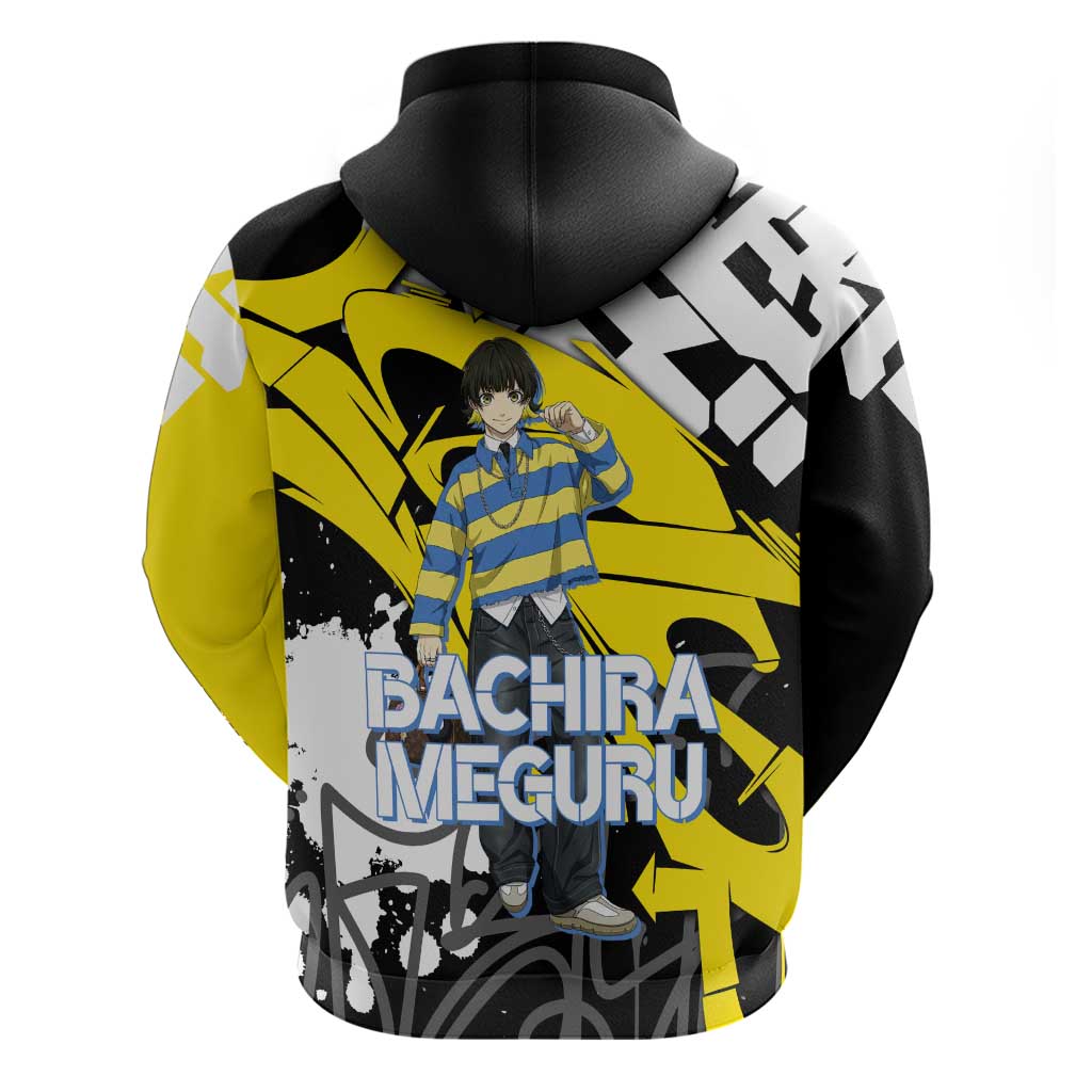 Bachira Meguru Blue Lock Zip Hoodie Graffiti Street Anime Style