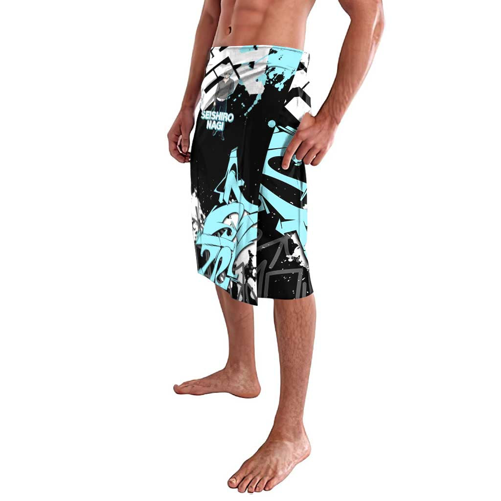 Seishiro Nagi Blue Lock Lavalava Light Blue Graffiti Anime Style