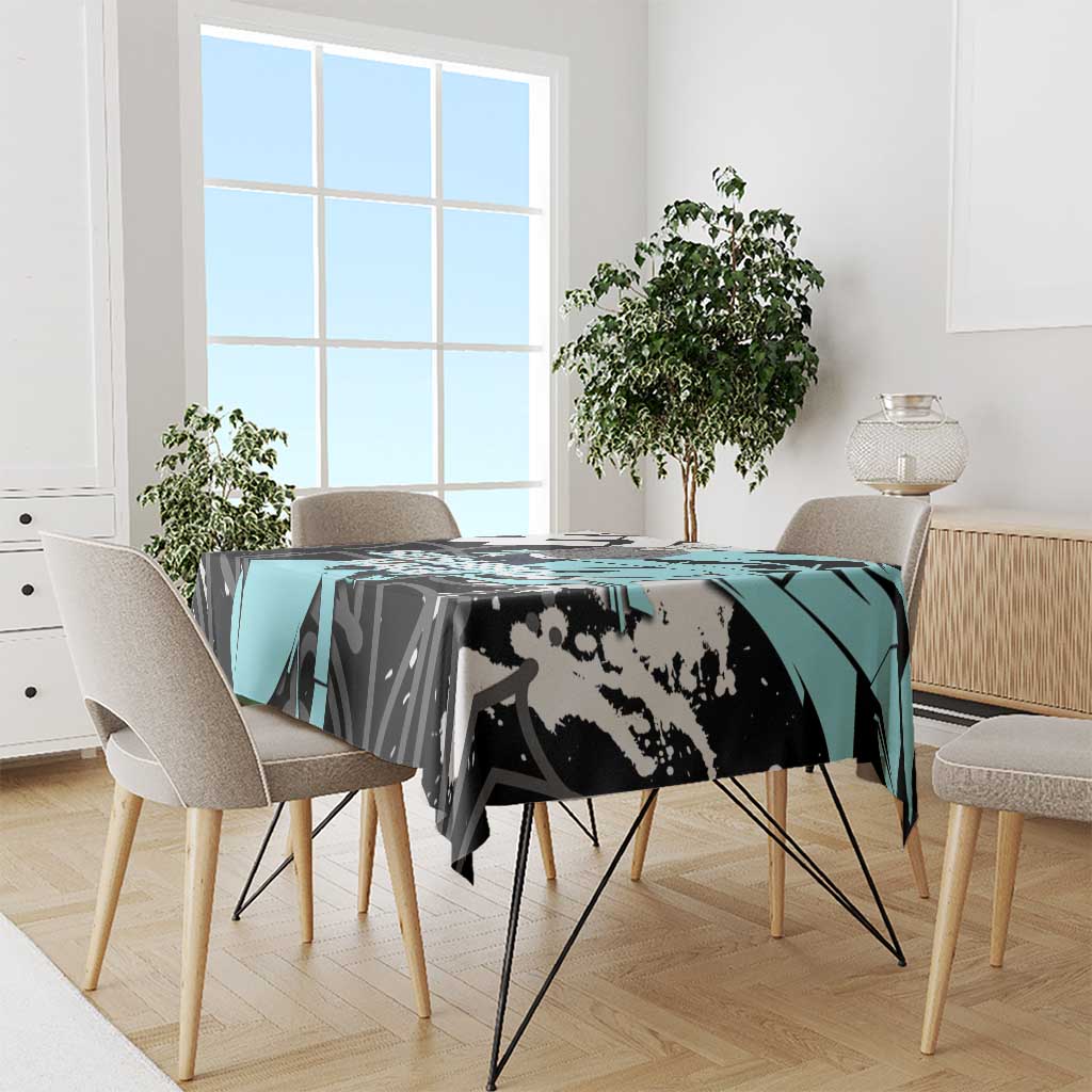 Seishiro Nagi Blue Lock Tablecloth Light Blue Graffiti Anime Style
