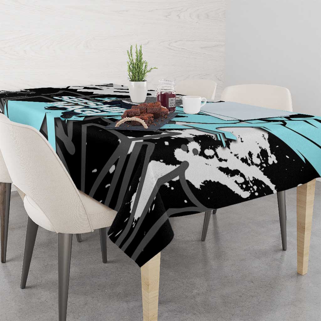 Seishiro Nagi Blue Lock Tablecloth Light Blue Graffiti Anime Style