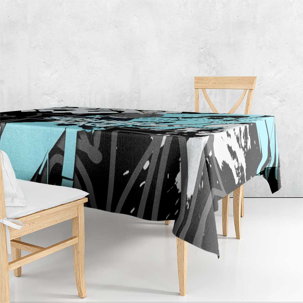 Seishiro Nagi Blue Lock Tablecloth Light Blue Graffiti Anime Style