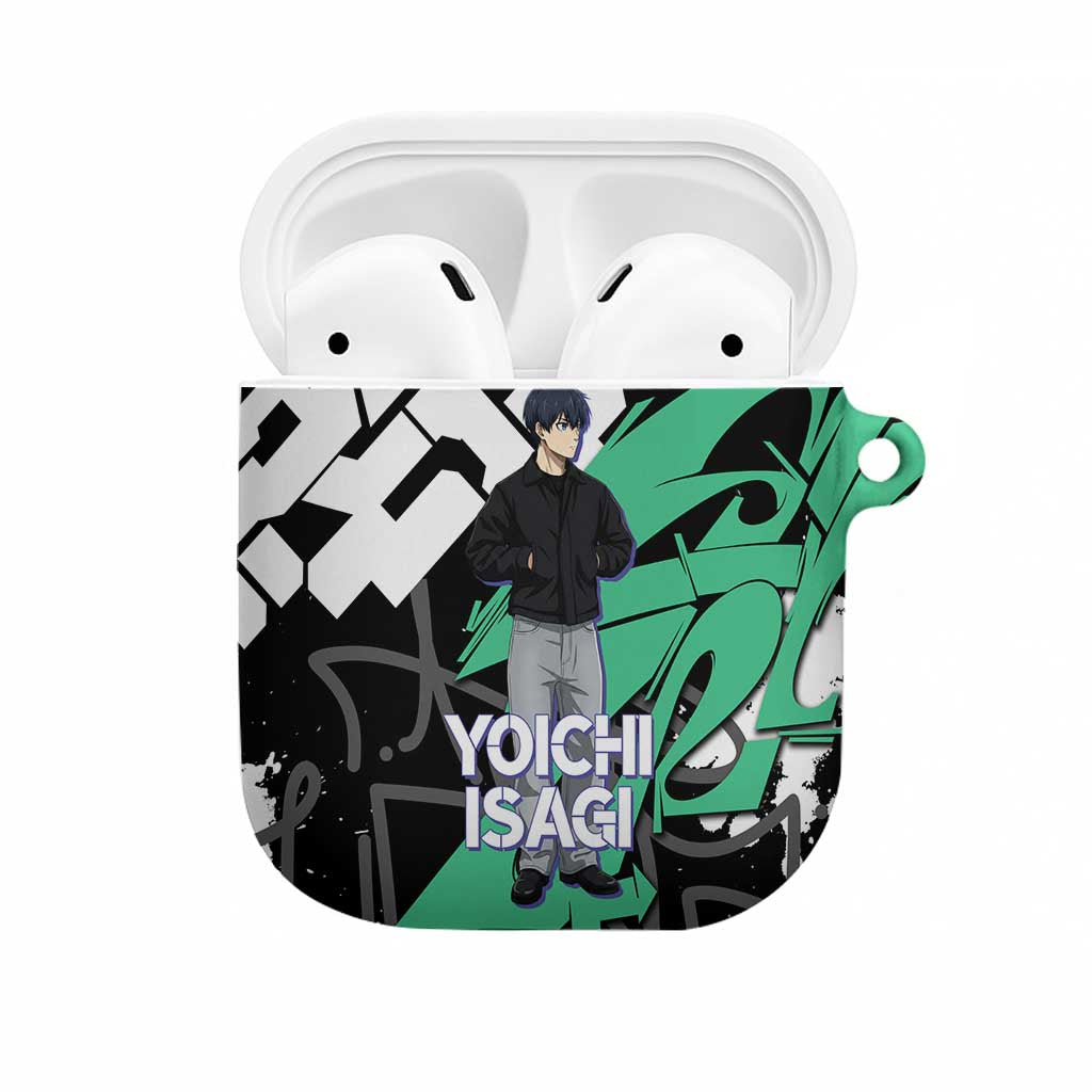 Yoichi Isagi Blue Lock AirPods Case Green Graffiti Anime Aesthetic