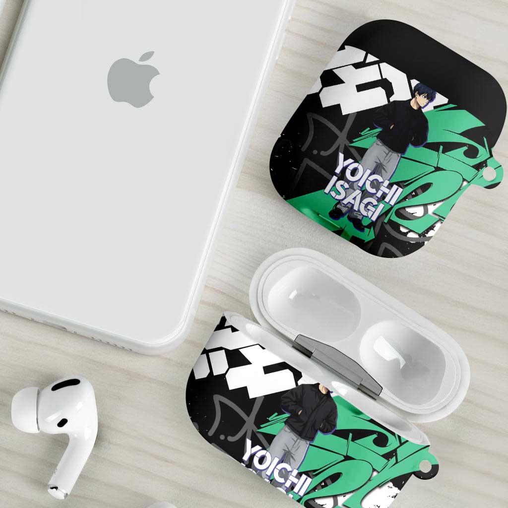 Yoichi Isagi Blue Lock AirPods Case Green Graffiti Anime Aesthetic