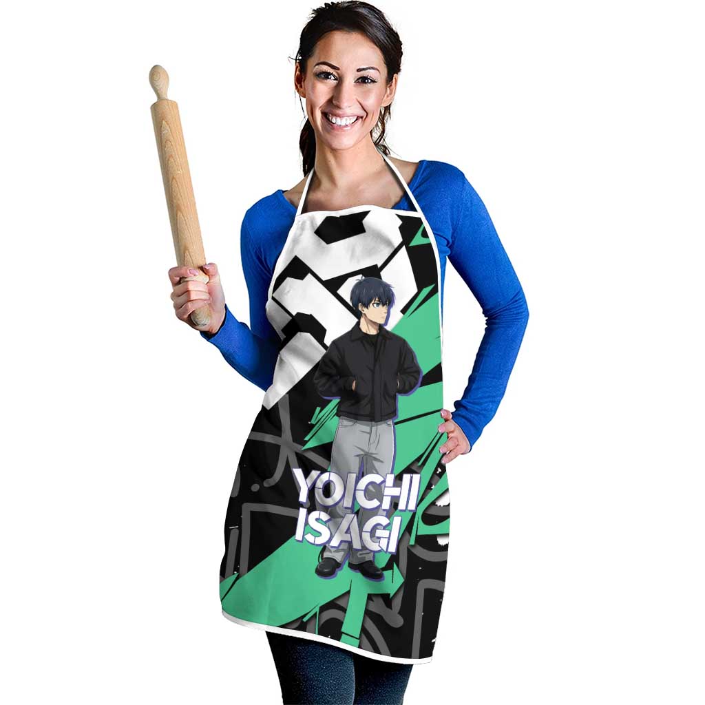 Yoichi Isagi Blue Lock Apron Green Graffiti Anime Aesthetic