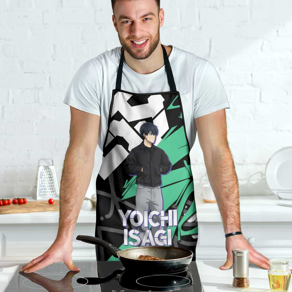 Yoichi Isagi Blue Lock Apron Green Graffiti Anime Aesthetic